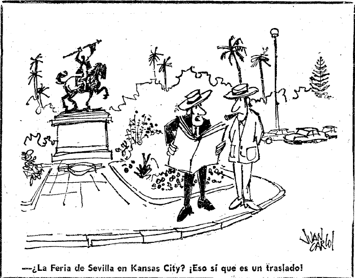 Viñeta humorística sobre la supuesta Feria de Kansas City Viñeta humorística sobre la supuesta Feria de Kansas City