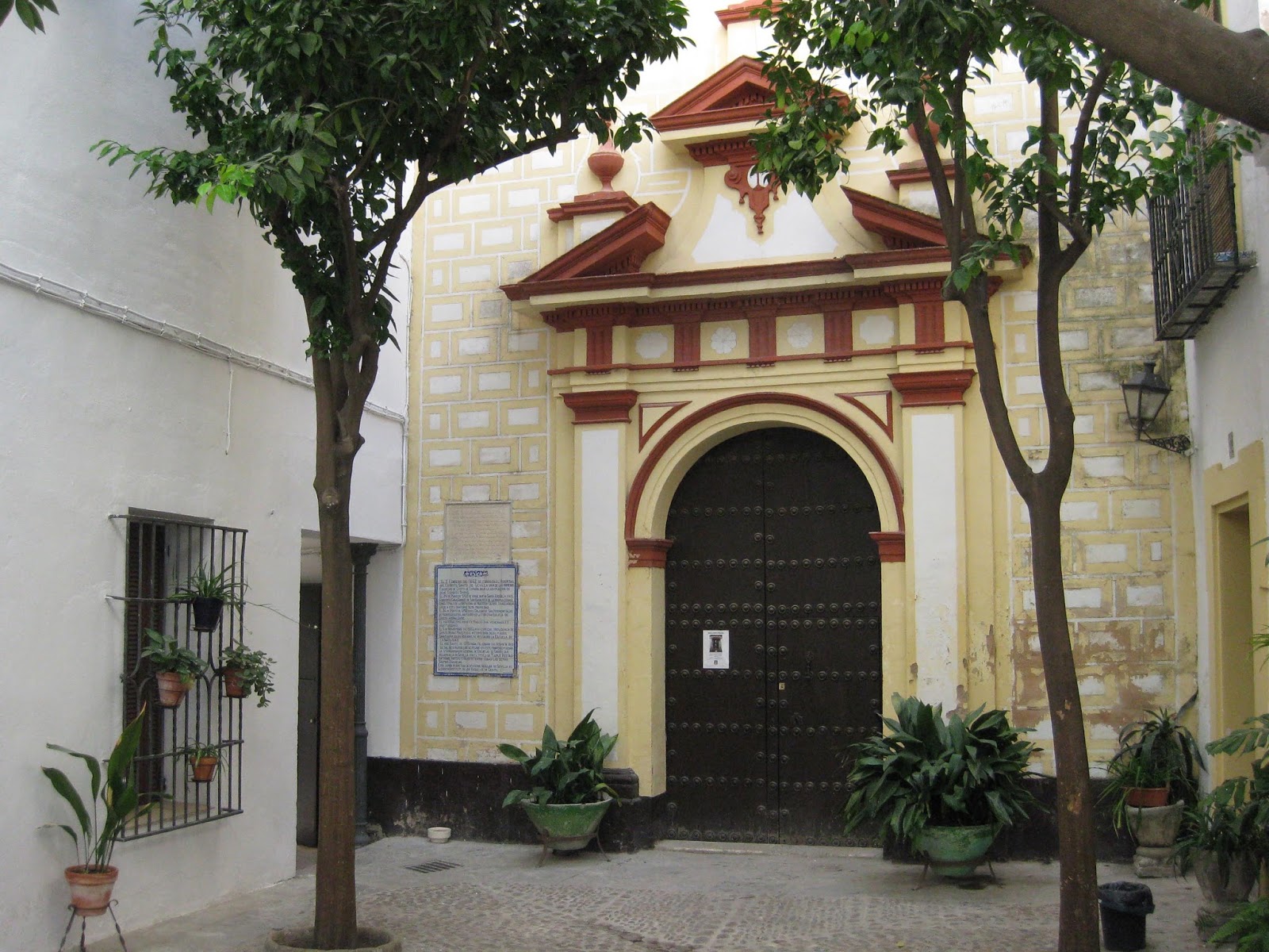 Perspectiva general de la Fachada del Oratorio de la Escuela de Cristo