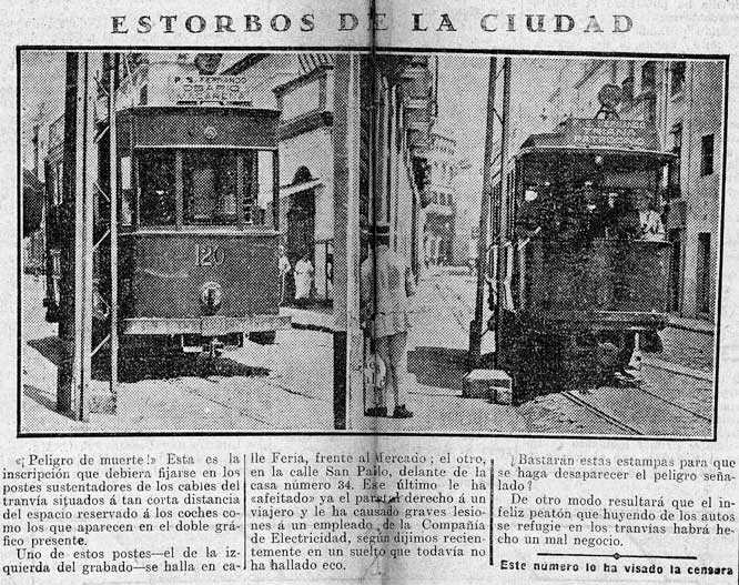 El Liberal de Sevilla. 03 de agosto de 1927. Estorbos de la Ciudad.