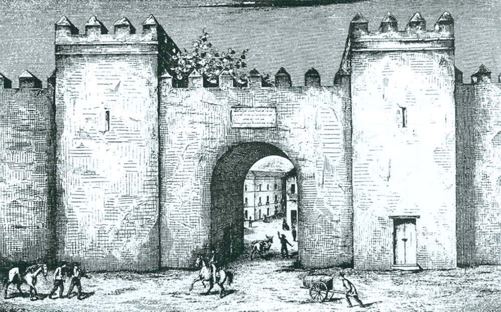 Puerta Osario en 1878 - Calle Puñonrostro