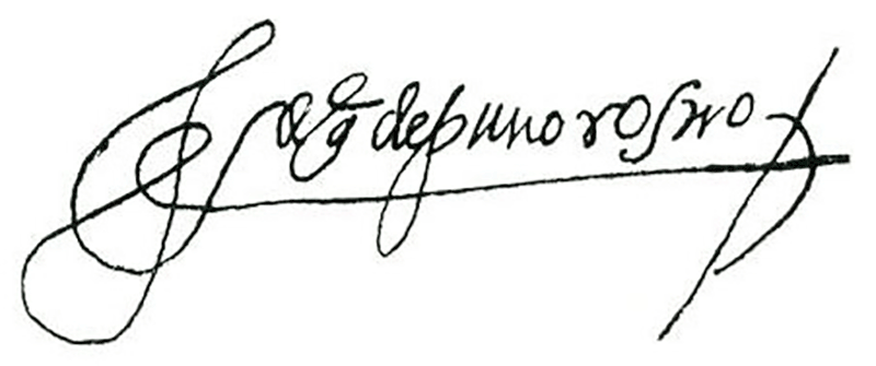 Firma del Conde de Puñonrostro